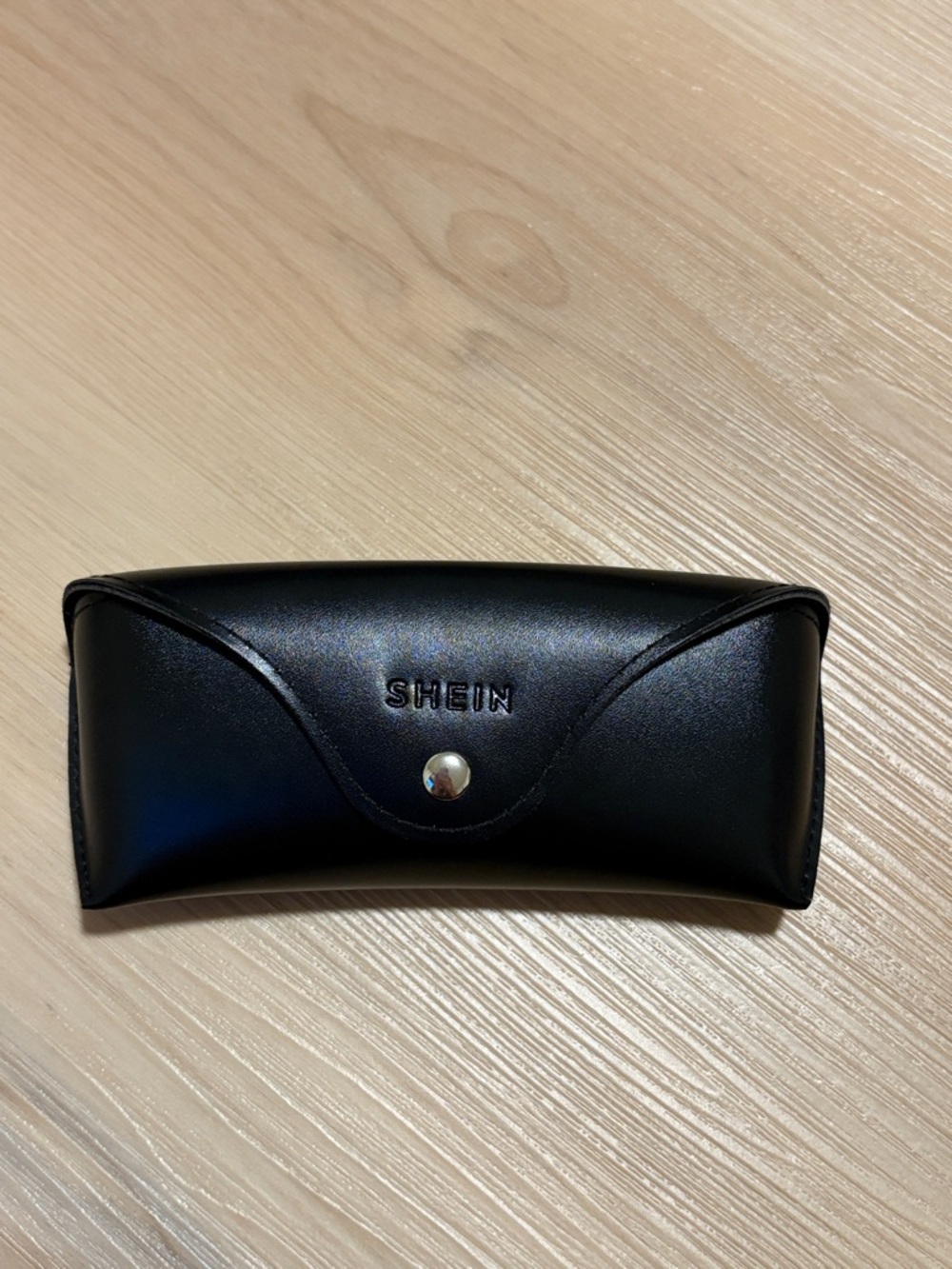 SHEIN Black Faux Leather Sunglasses Pouch NWOT